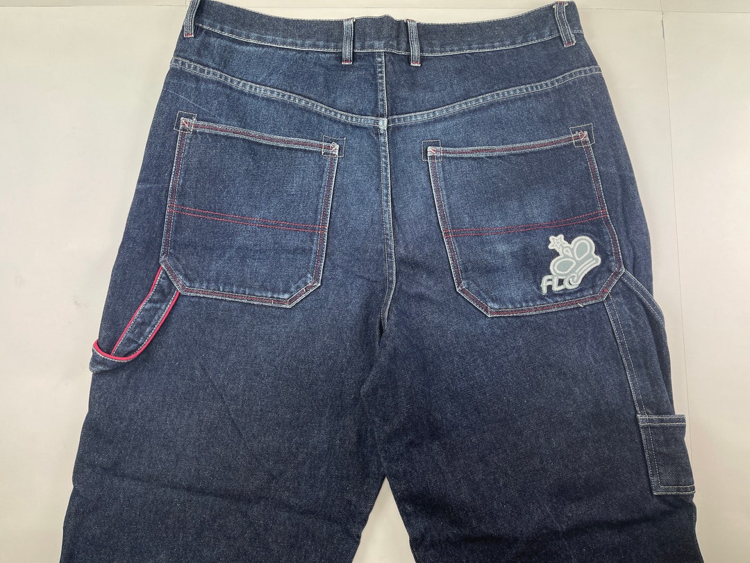 Flashlights Jeans Blue Vintage Baggy Jeans 90s Hip Hop Etsy