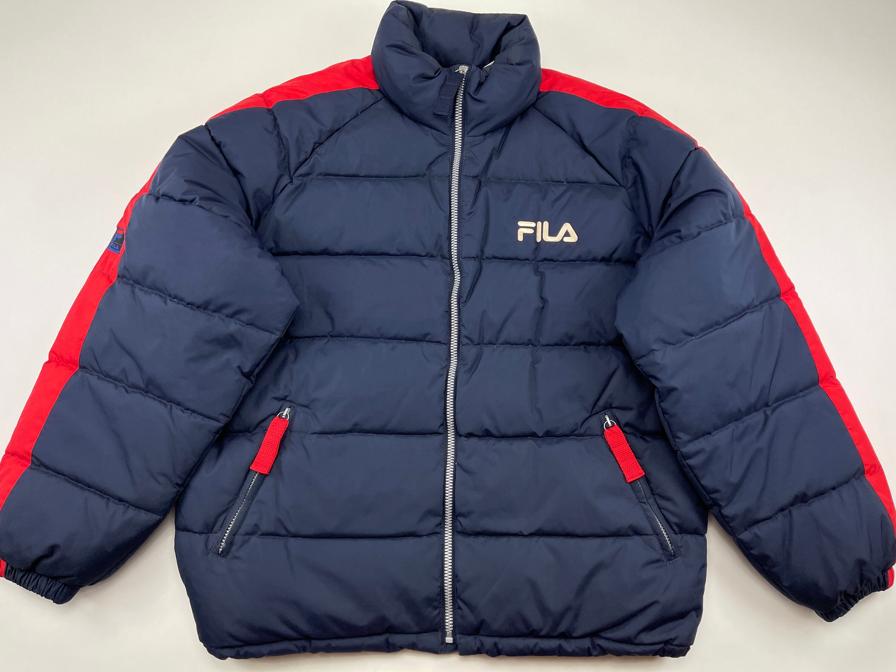 handicappet dukke dække over FILA Jacket Blue Vintage Puffer Jacket 90s Hip-hop Clothing - Etsy