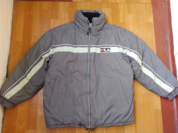 grey fila jacket