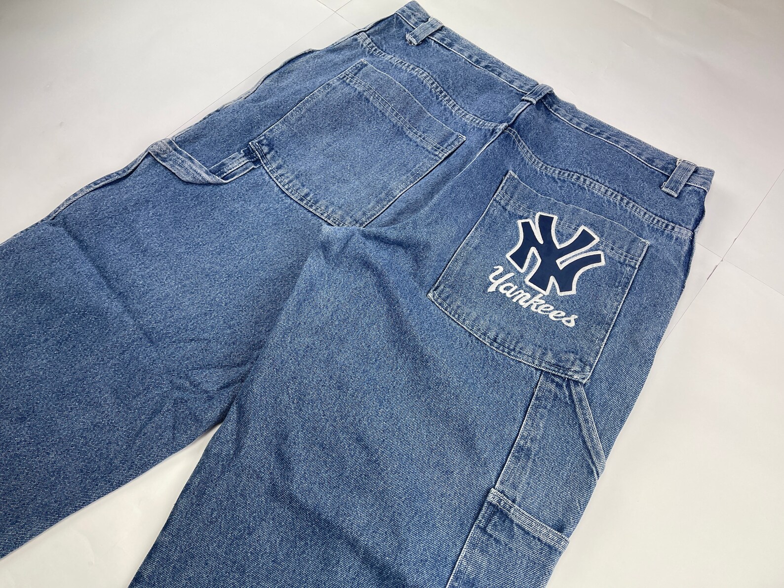 Jeans de los Yankees de Nueva York pantalones de baloncesto Etsy España