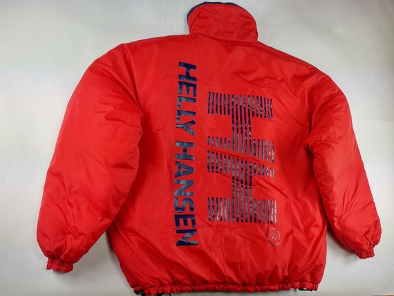 Helly Hansen puffer jacket vintage red windbreaker 90s hip - Etsy 日本