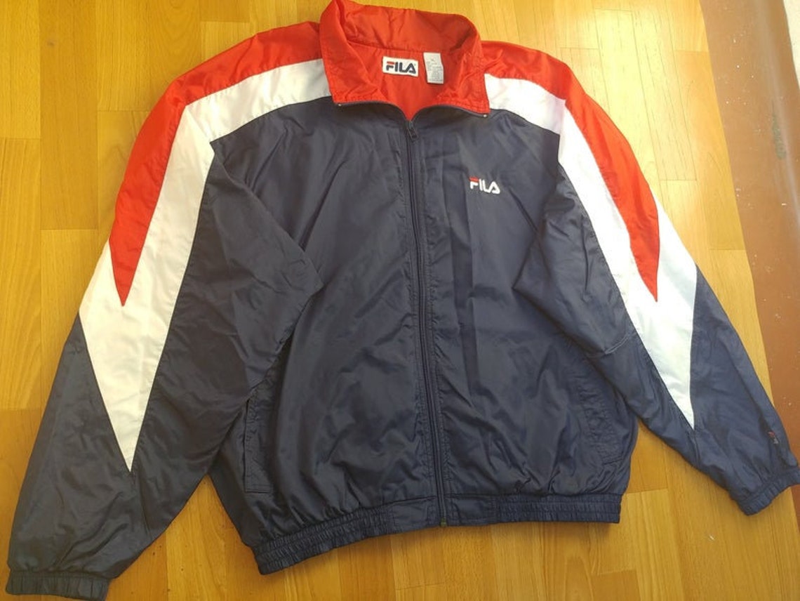 FILA Jacket Vintage Tracksuit Jacket 90s Hip-hop Clothing - Etsy