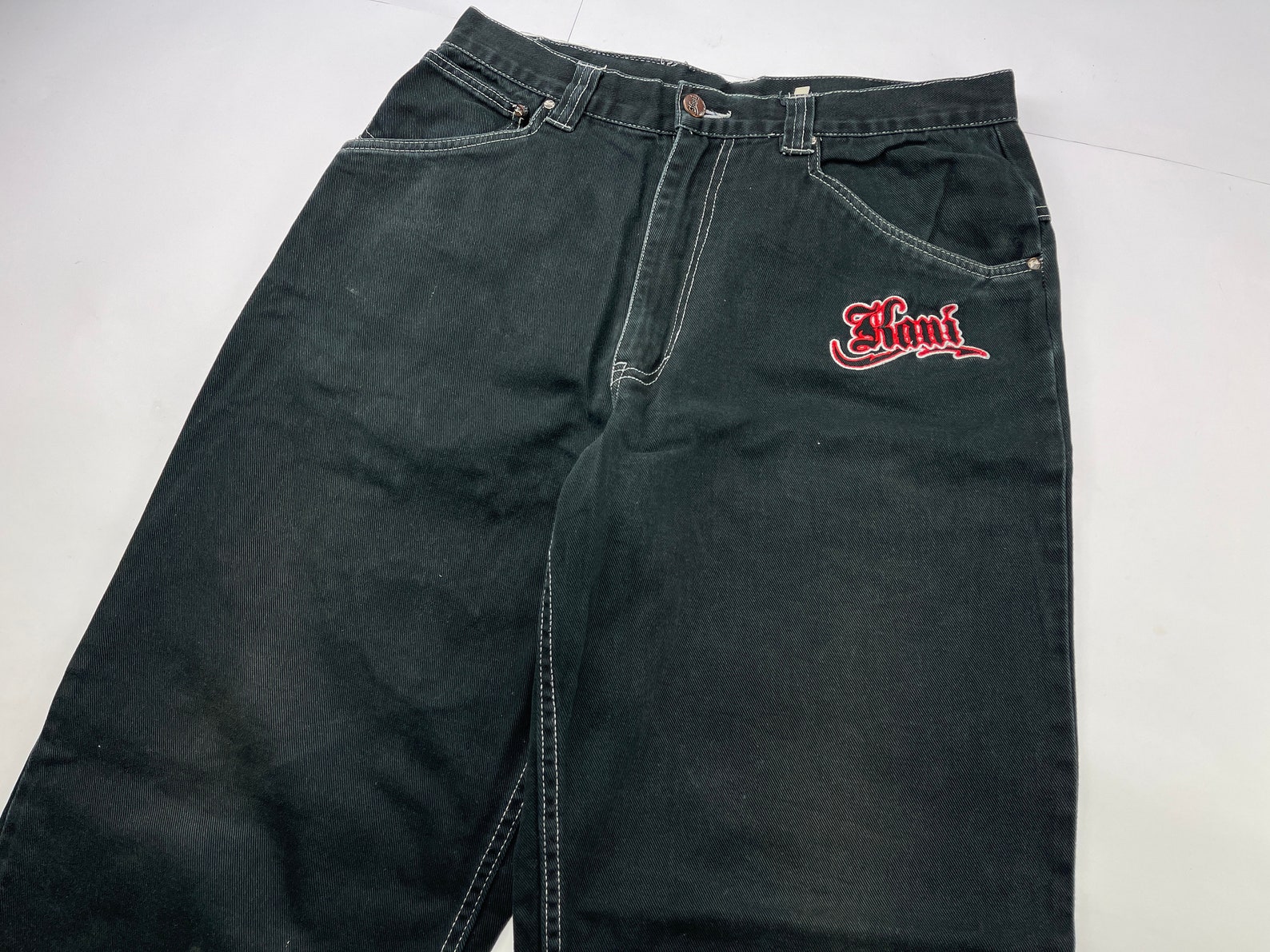 KARL KANI jeans vintage baggy Kani jeans loose black 90s hip | Etsy