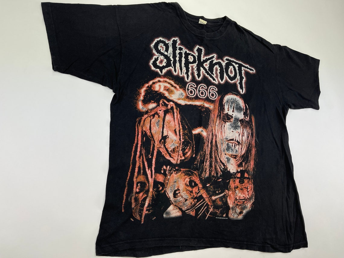 Vintage Slipknot T-shirt Iowa World Tour 2001 90s Rock - Etsy