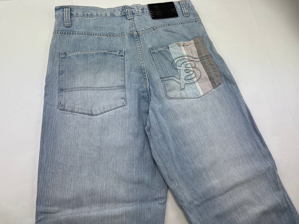 Southpole Jeans Vintage Baggy Jeans Light Blue 90s Hip Hop | Etsy
