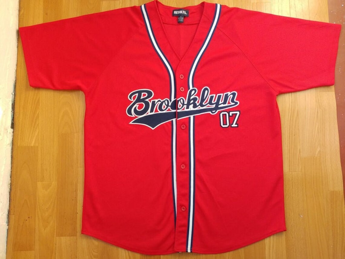 Brooklyn tshirt red vintage New York shirt basketball Etsy