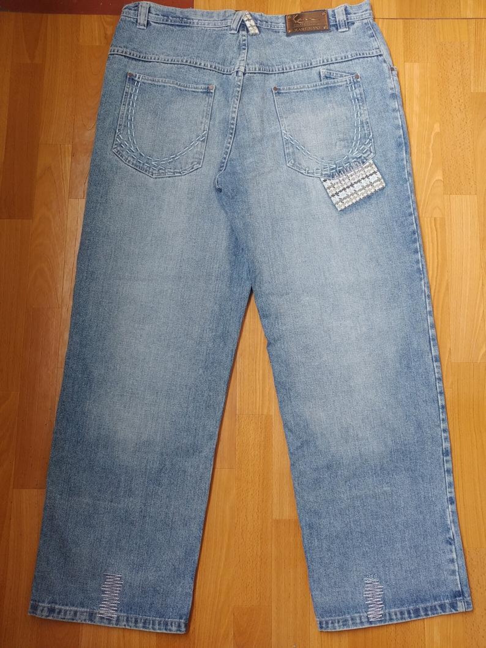 KARL KANI Jeans Vintage Baggy Kani Light Loose Blue 90s | Etsy
