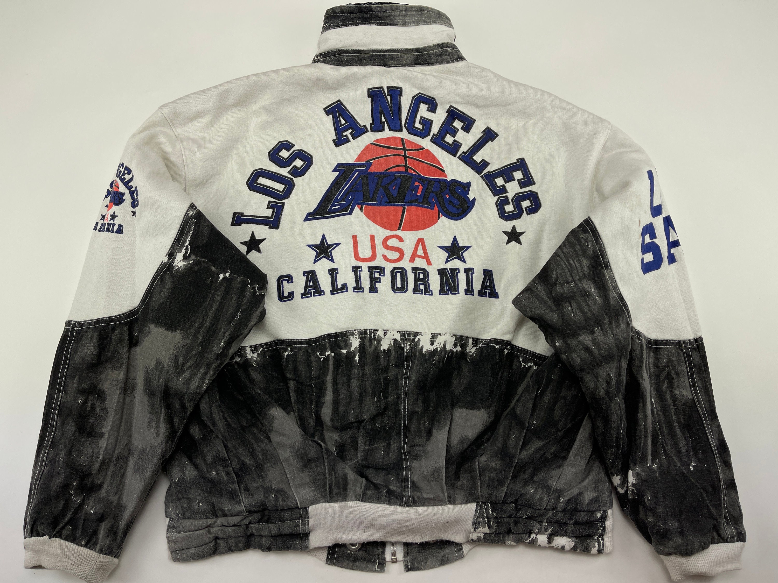 Rare Vintage Black/Crème Varsity Lakers Jacket for Sale in