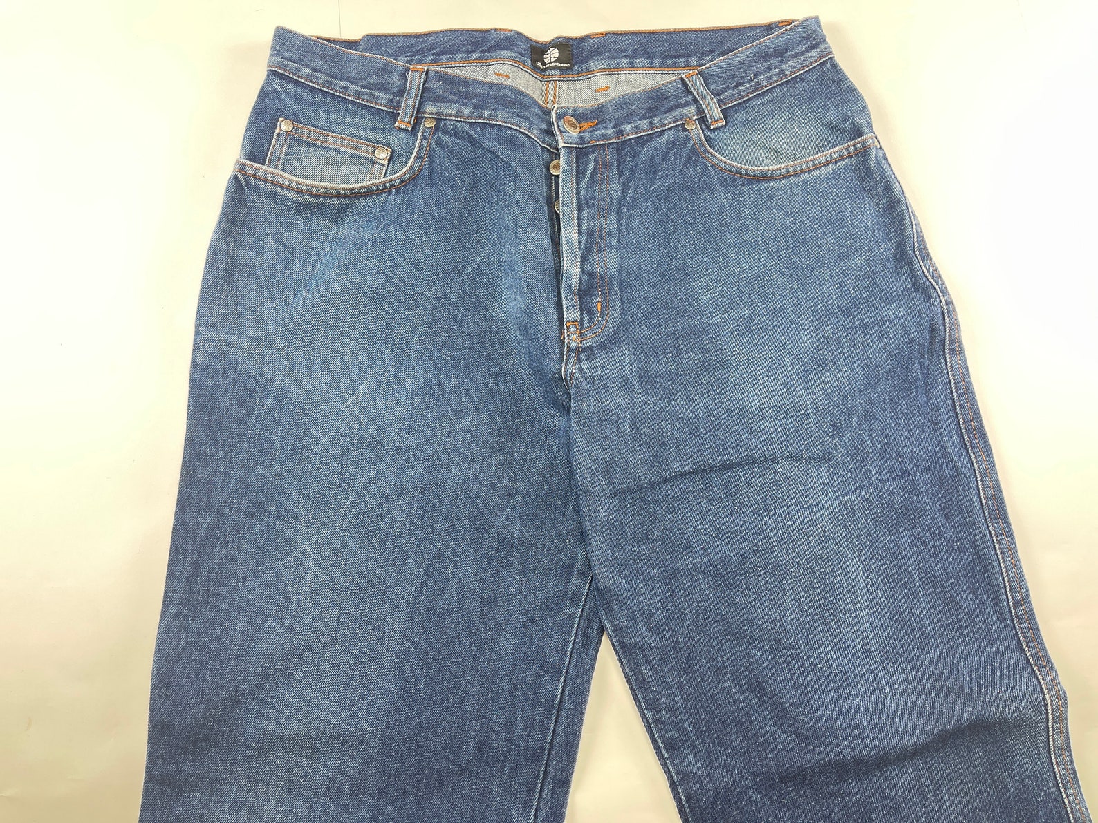 US40 jeans US Forty jeans blue vintage baggy jeans 90s hip | Etsy