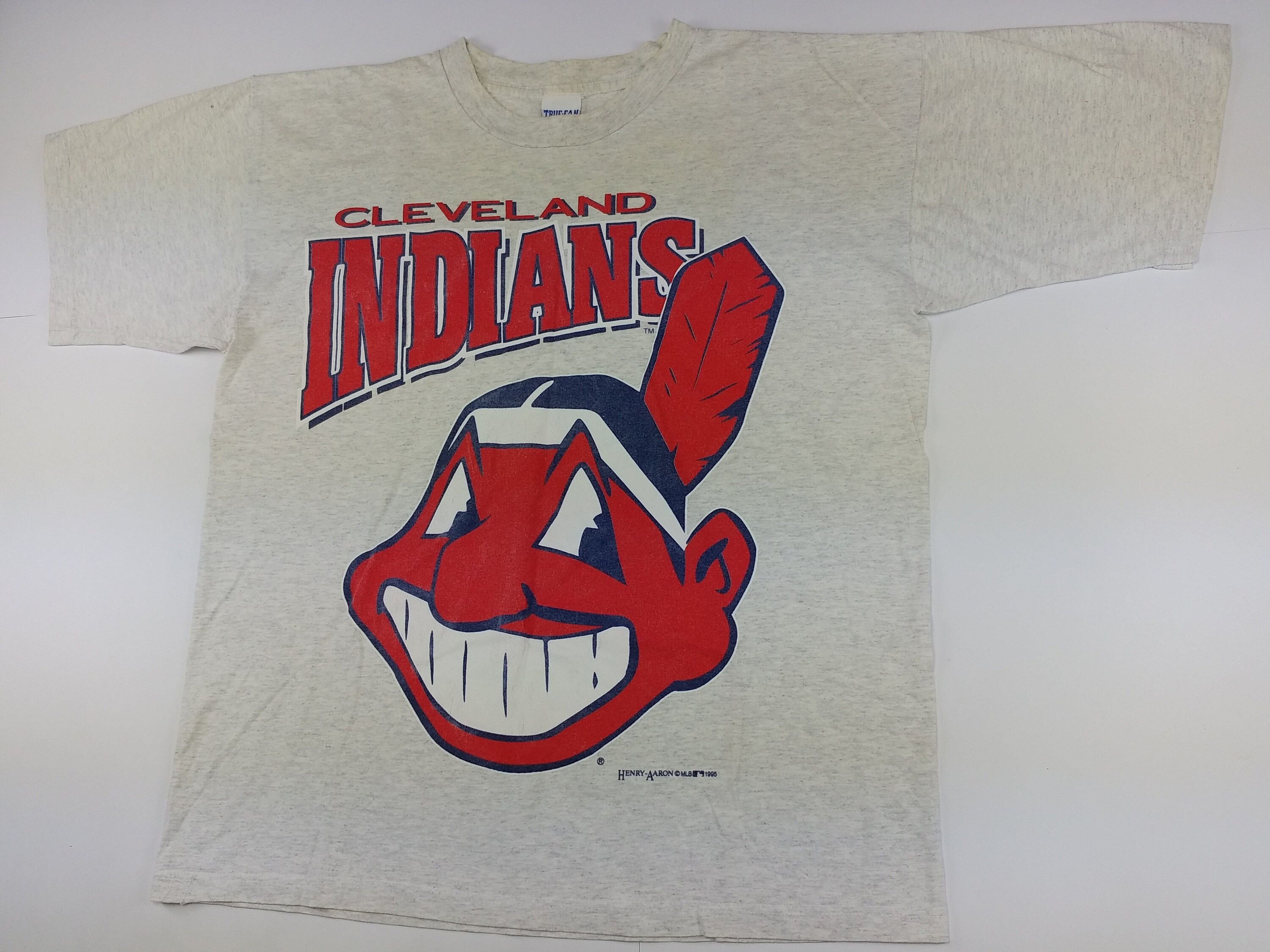 MLB Cleveland Indians t-shirt True Fan Henry Aaron baseball | Etsy