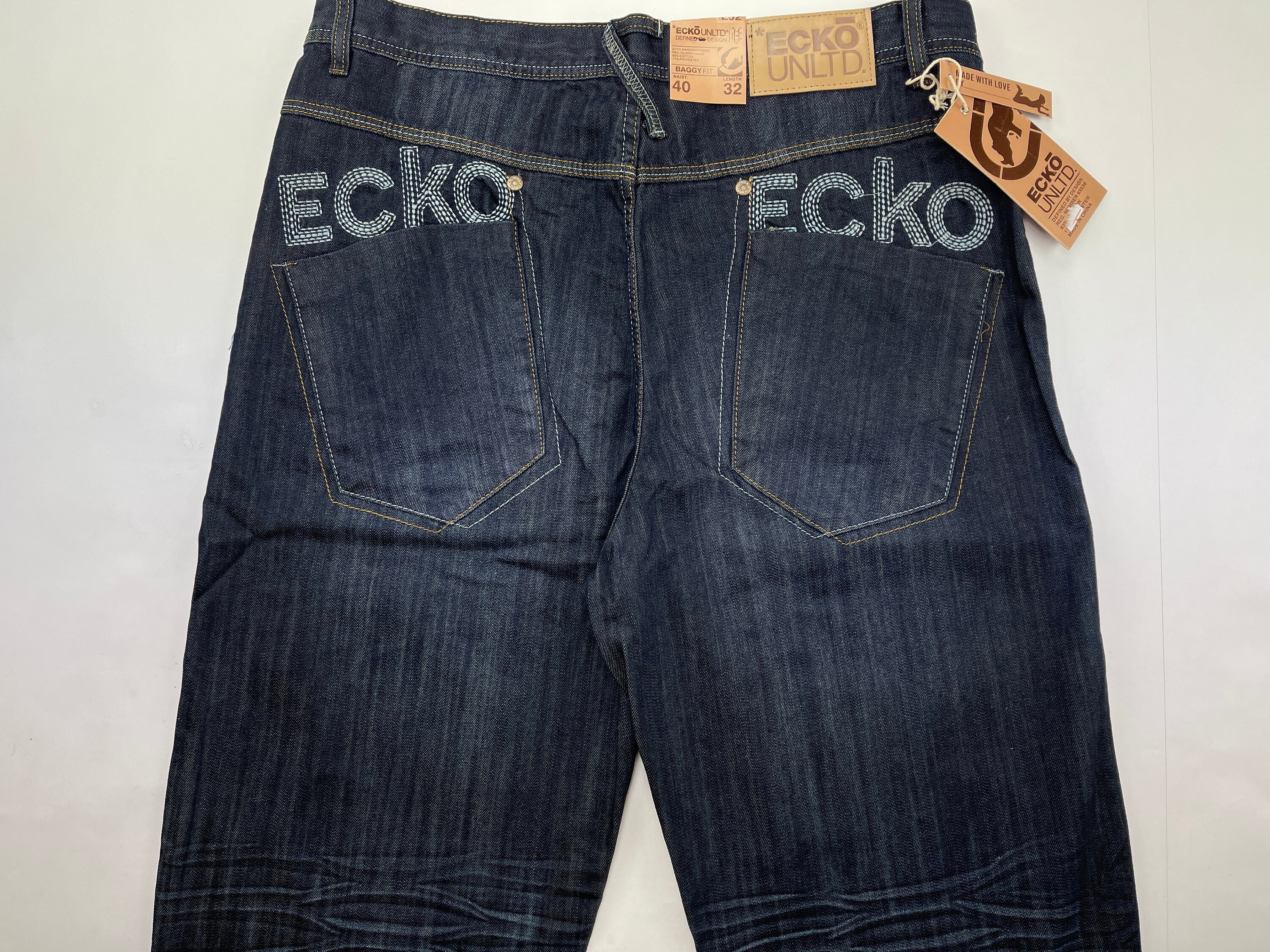 Ecko Unltd jeans blue vintage baggy pants deadstock 90s | Etsy