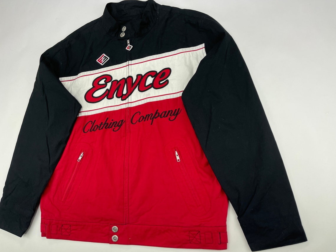 Enyce Jacket Red Vintage Coat 90s Hip Hop Clothing 1990s Etsy