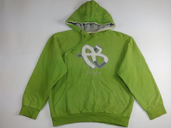 FUBU hoodie green vintage hip hop sweatshirt 90s hip-hop | Etsy