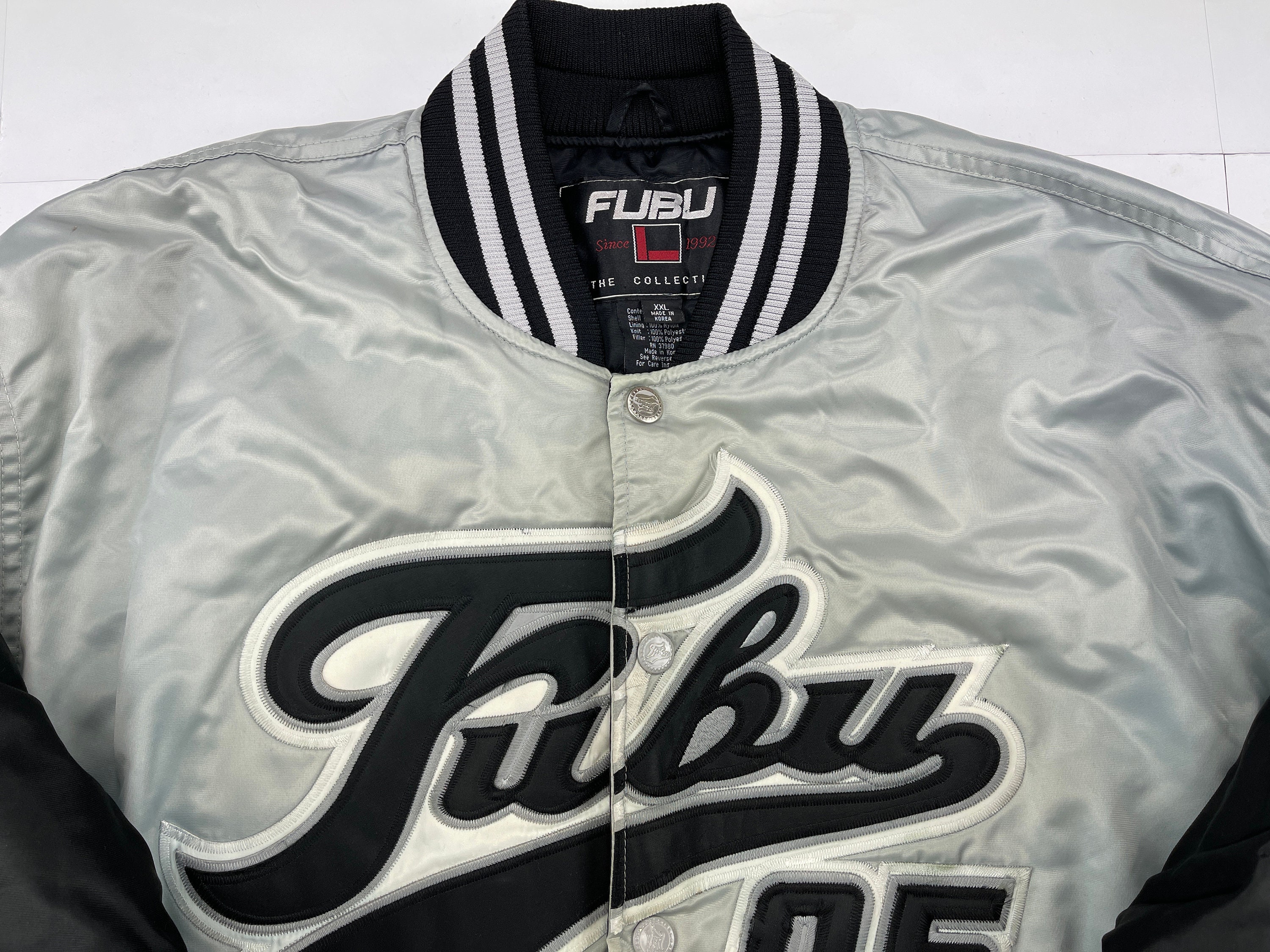 FUBU Jacket, Gray, Vintage College Varsity Bomber, 90s Hip Hop Clothing,  1990s Hip-hop Fashion, Old School Streetwear, Rap Mens Size XXL 2XL - Etsy  Israel
