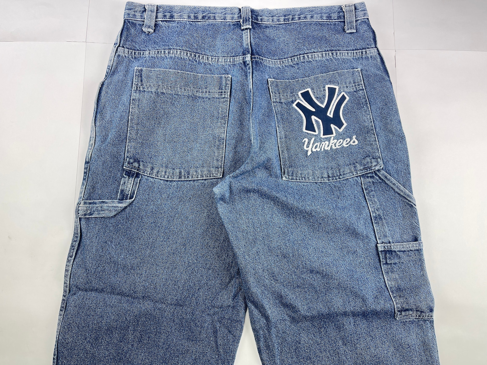 New York Yankees Jeans Vintage Basketball Hose 90er Jahre Etsy