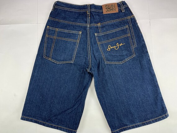 sean john jeans shorts baggy denim
