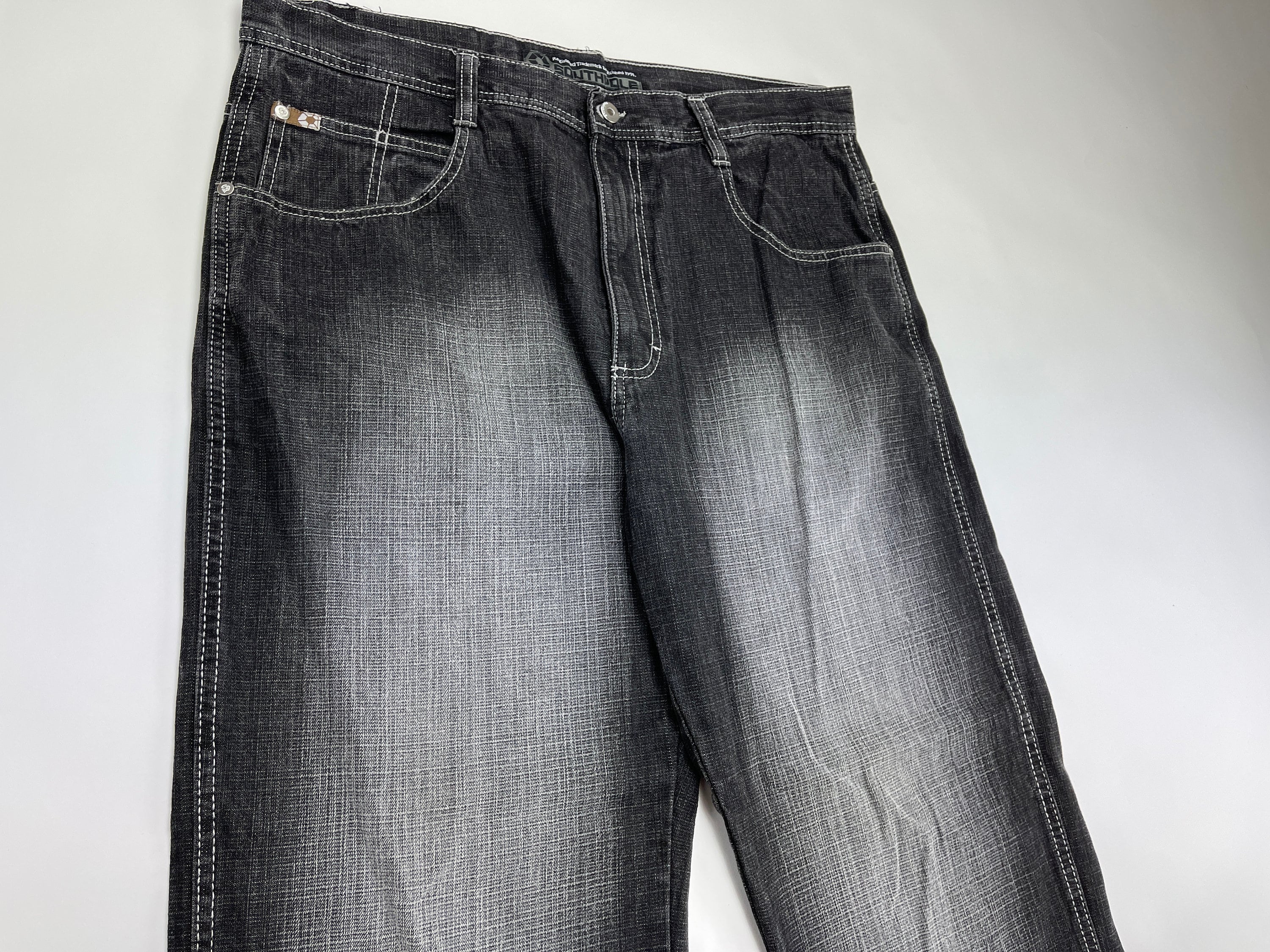 Southpole jeans black vintage baggy jeans 90s hip hop | Etsy