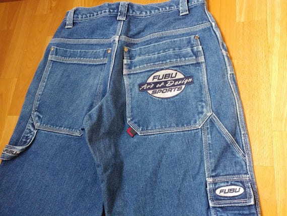FUBU jeans vintage baggy jeans carpenter loose fit of 90s | Etsy