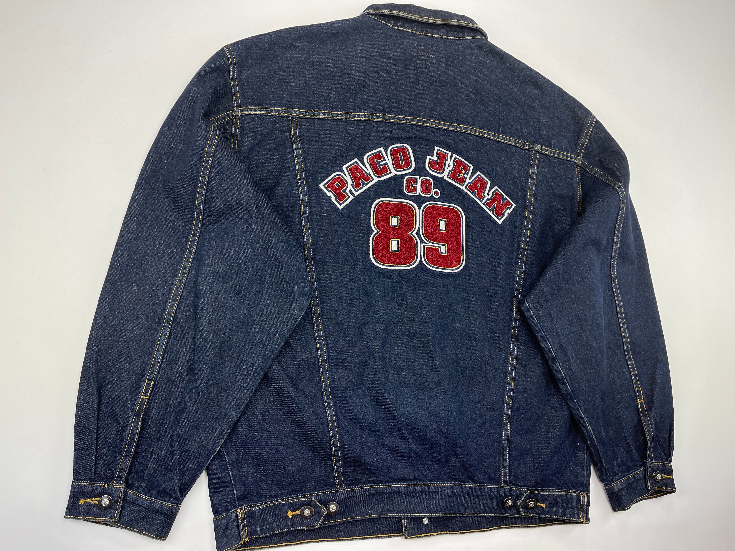 Paco Jacket Paco Sport Blue Vintage Denim Jacket 90s Hip - Etsy