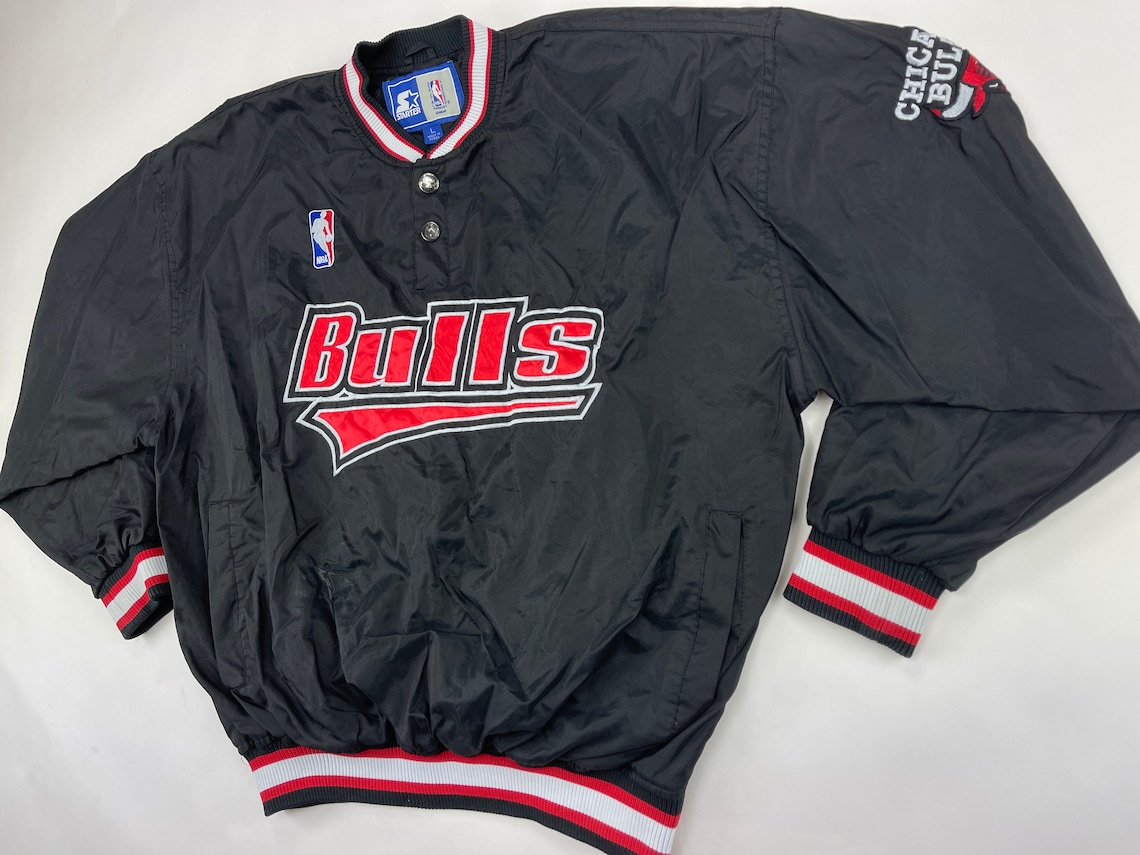 NBA STARTER Chicago Bulls jacket nylon vintage basketball | Etsy