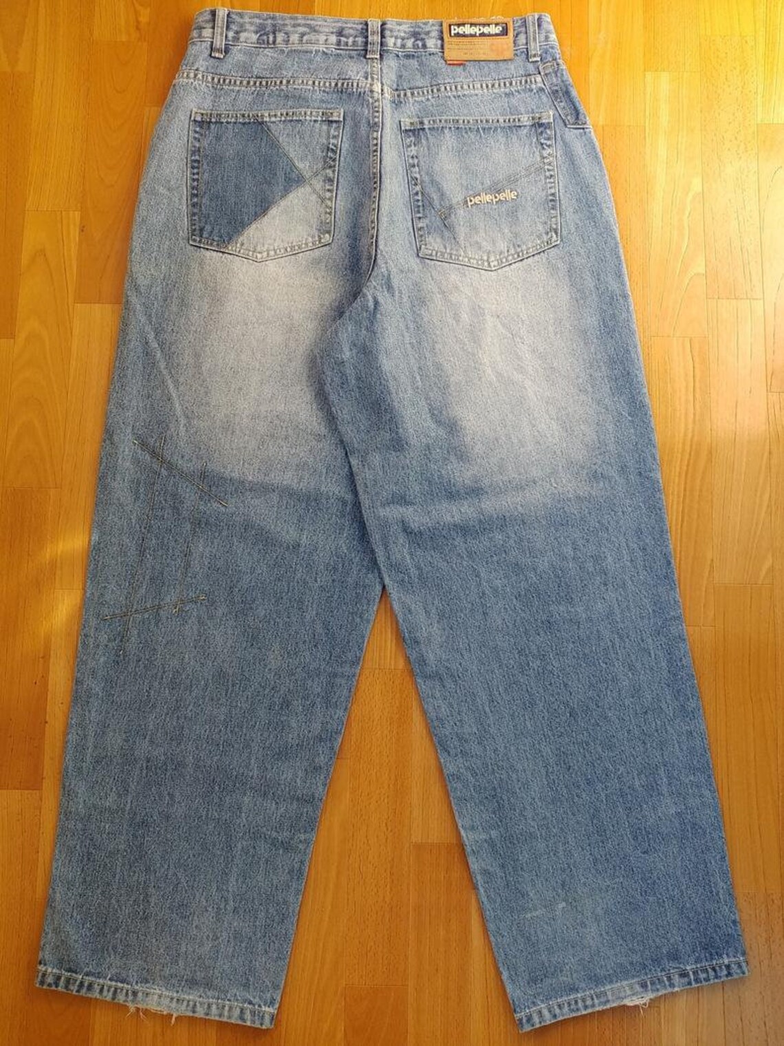 Pelle Pelle jeans old school blue baggy jeans vintage 90s Etsy