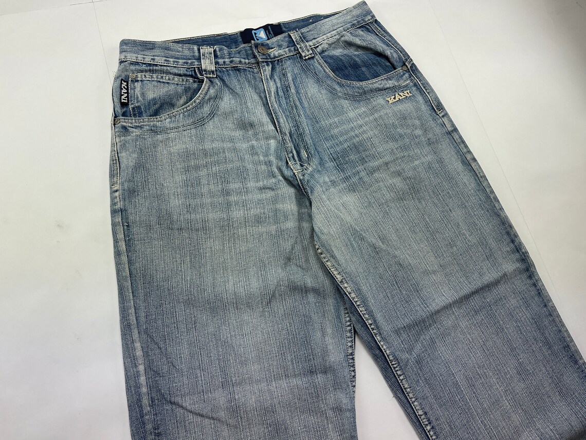 KARL KANI jeans vintage baggy Kani jeans light blue 90s hip | Etsy