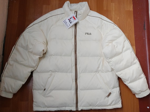 fila white puffer jacket