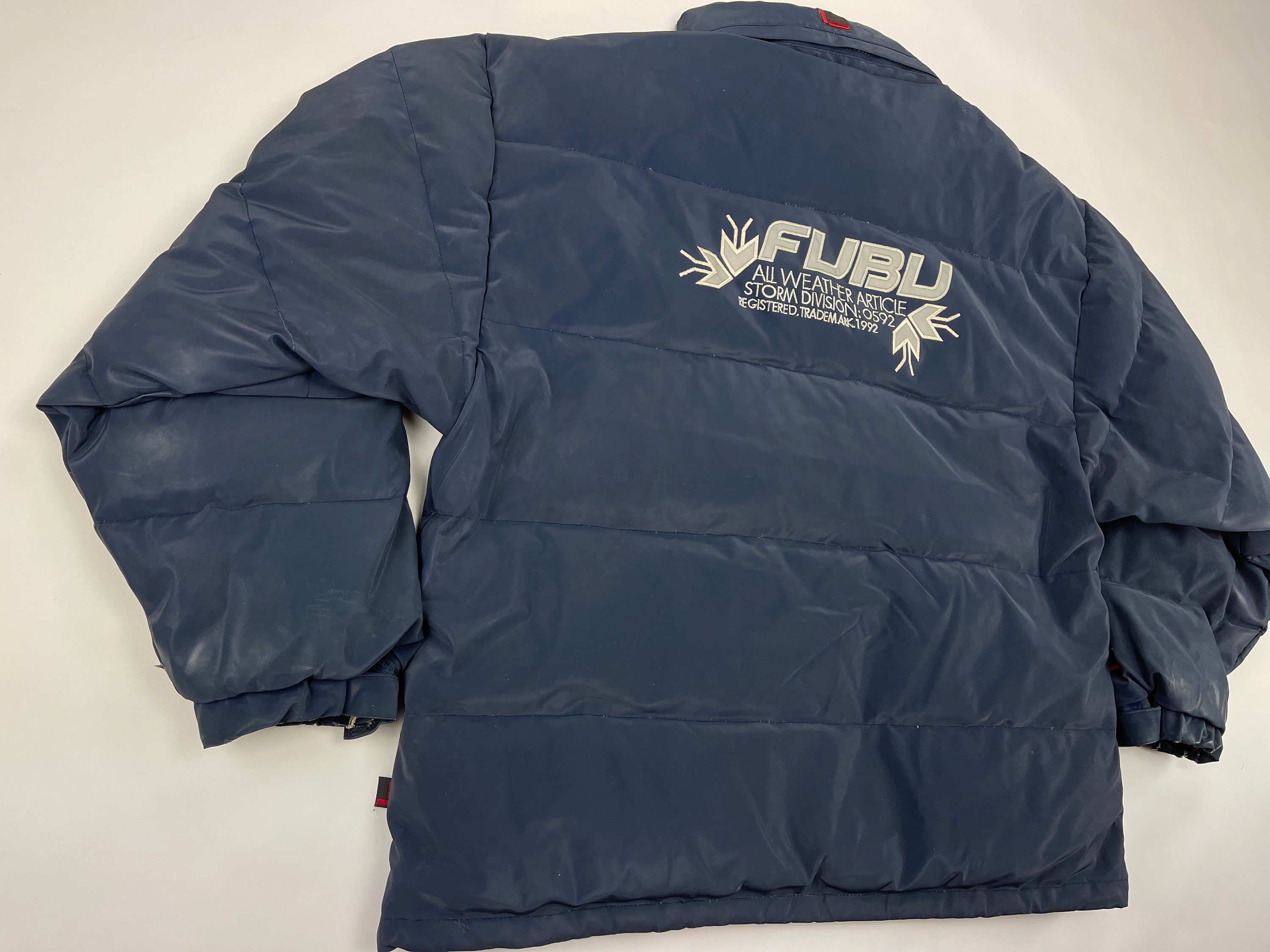 FUBU Jacket Blue Vintage Fubu Puffer 