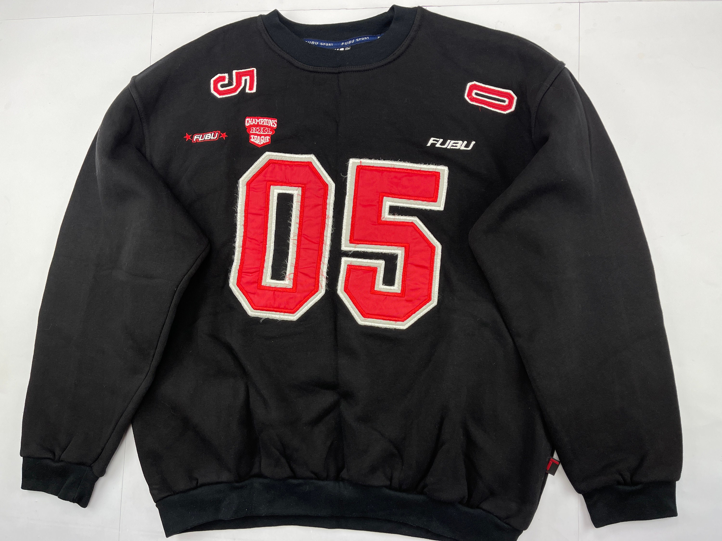 FUBU sweatshirt black vintage sweat shirt 90s hip hop | Etsy