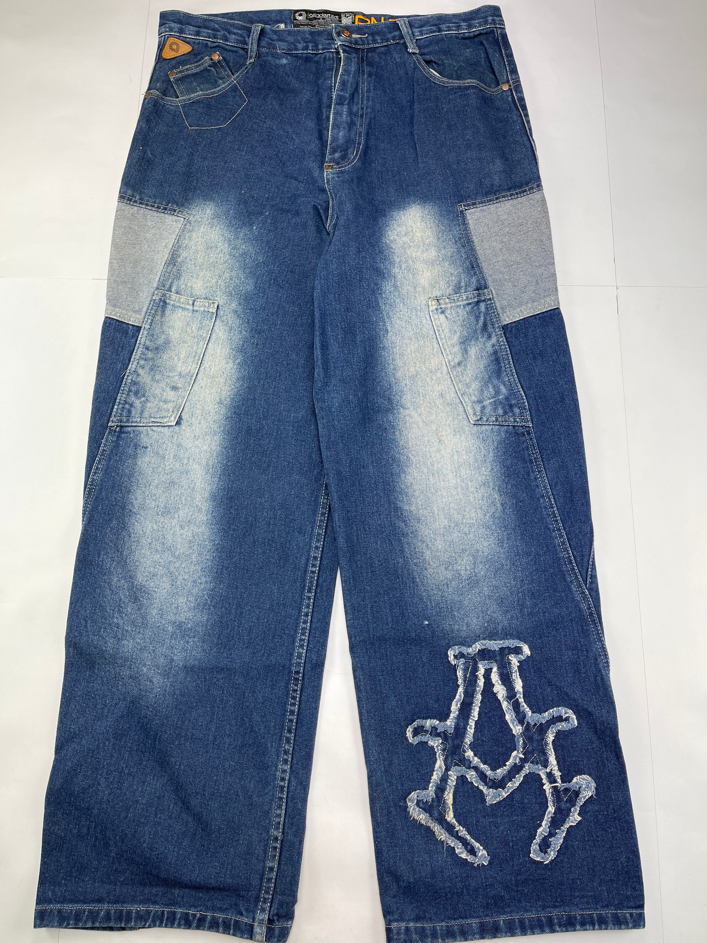 Akademiks jeans blue vintage baggy pants 90s hip hop | Etsy