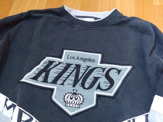 Athletic Knit (AK) A1850-941 Los Angeles Kings Blank Hockey Lace Hoodie Sweatshirt Youth XL