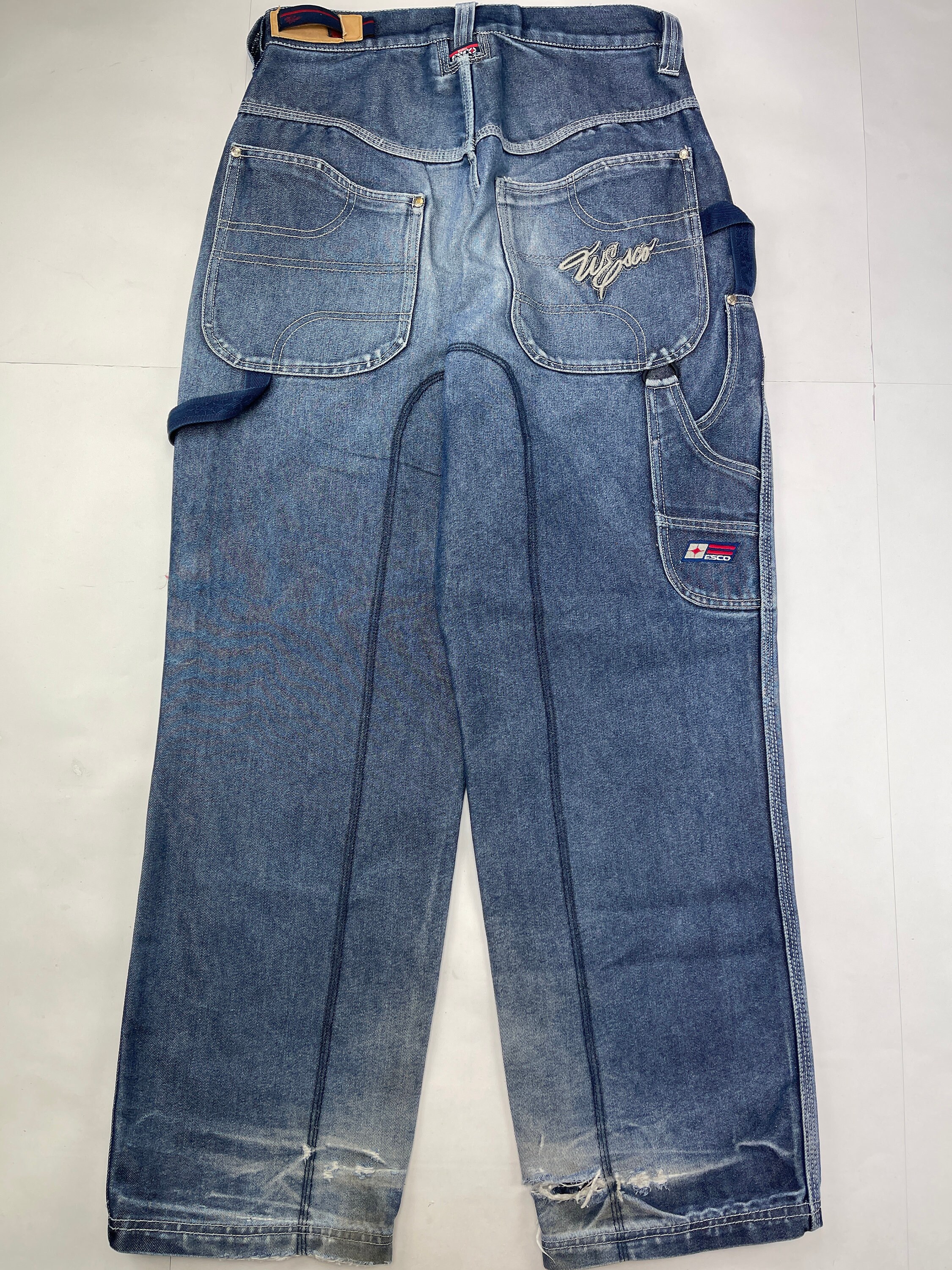 NOS: ‼️RARE‼️ Willie ESCO Denim/Graphic/Embroidered Logo Baggy Fit Jeans