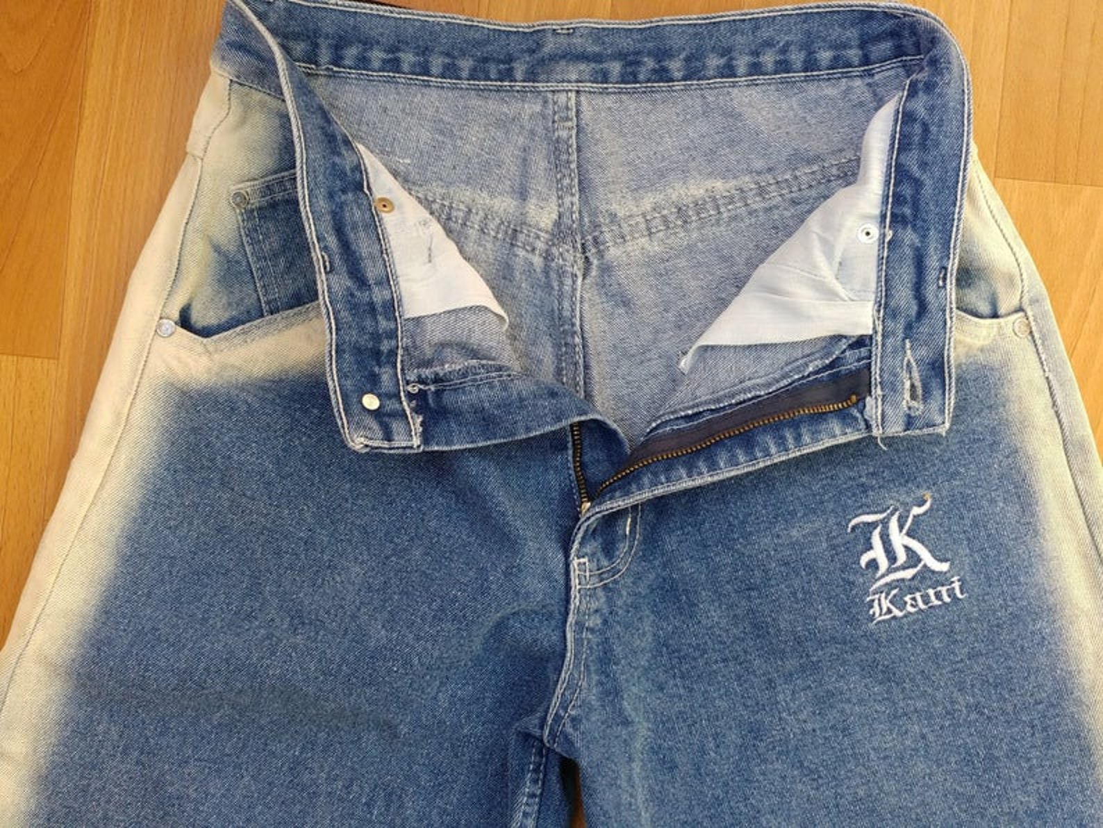 KARL KANI Shorts Vintage Baggy Kani Jeans Denim Shorts Blue | Etsy