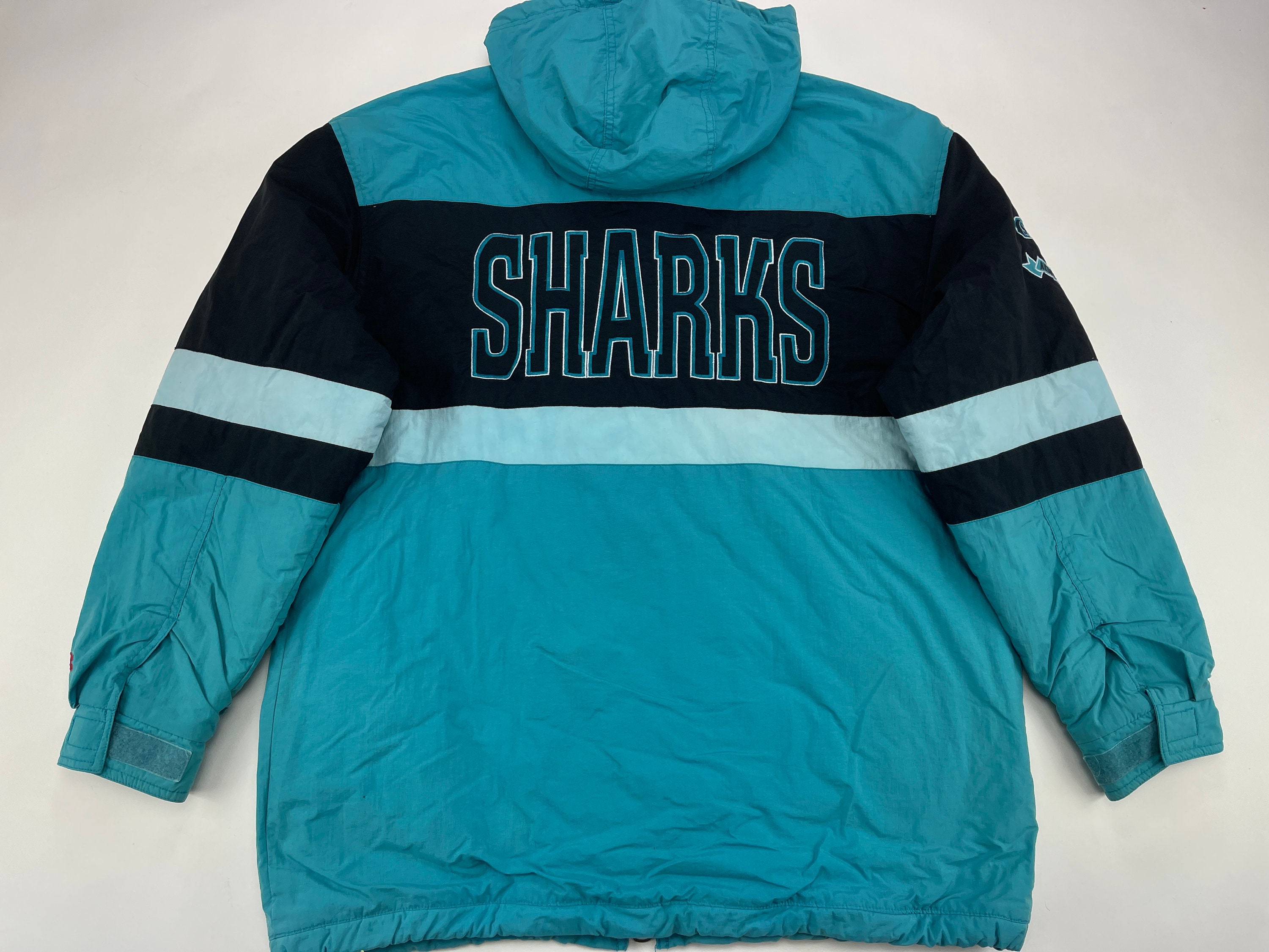 San Jose Sharks: 1990's Lightweight Starter Bomber Jacket (XL) – National  Vintage League Ltd.