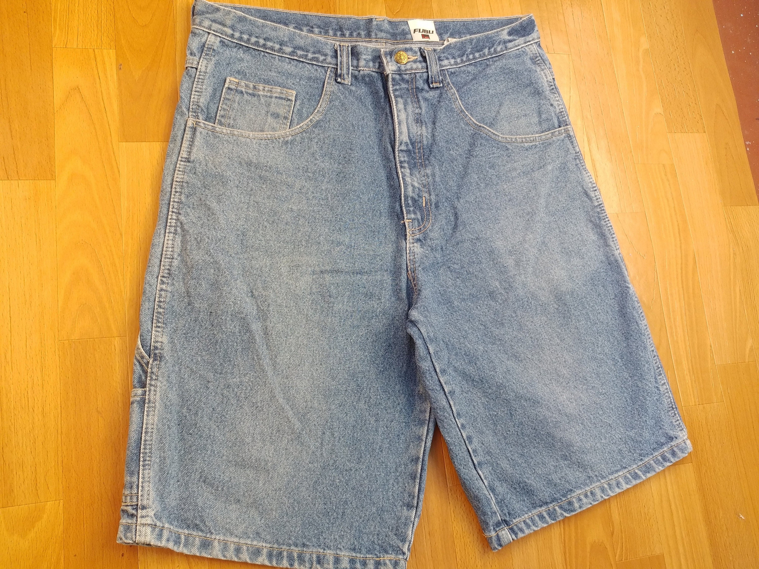 FUBU Shorts Vintage Baggy Denim Shorts 