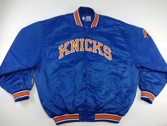 Vintage 80s New York Knicks Starter Satin Jacket Mens Size 