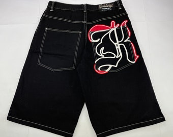 NUOVA LINEA UOMO Karl Kani Larghi Stile Hip Hop Jeans Corti. 32W EUR 40,99  - PicClick IT