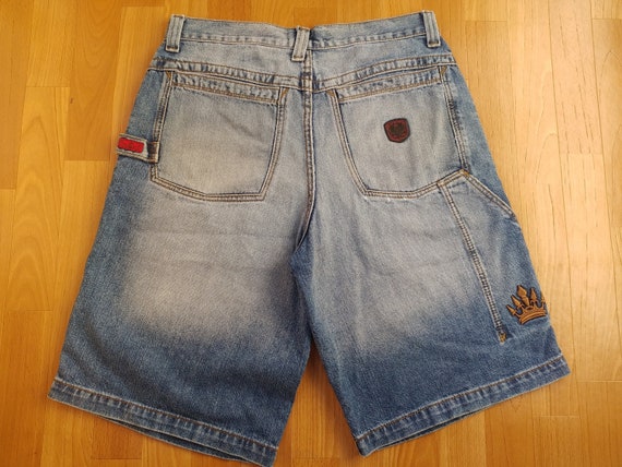 Jnco Jeans Judge None Choose One Baggy Denim Shorts Vintage Etsy