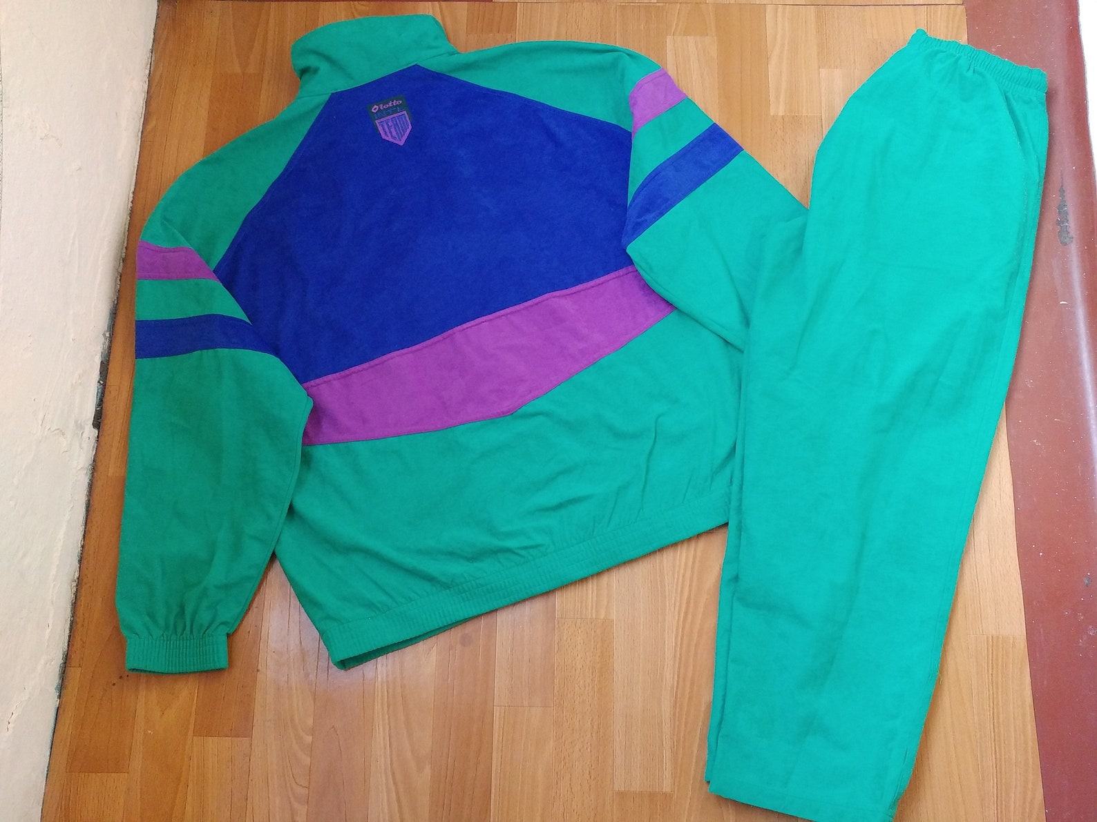 Lotto Tracksuit Green Vintage Track Suit Jacket Pants Set | Etsy