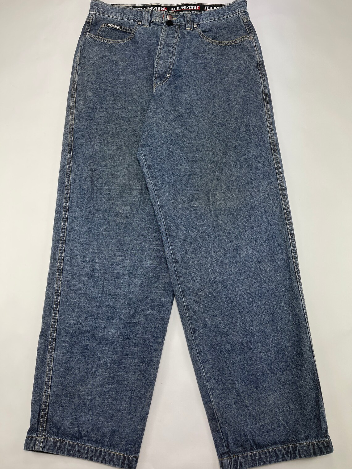 Nas Illmatic Designz Jeans Blue Vintage Baggy Jeans 90s Hip - Etsy