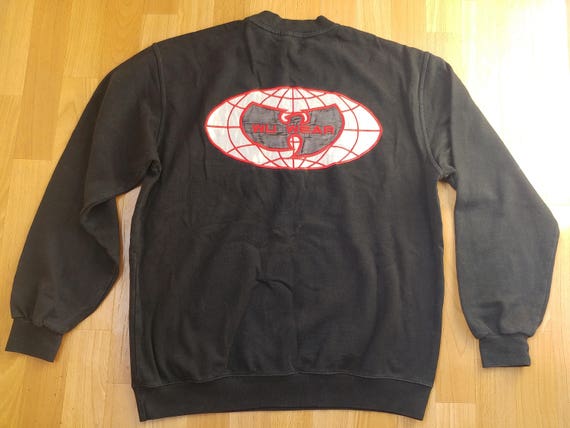 SUdadera WU WEAR chaqueta negra vintage cosida clan Wu Tang - Etsy México