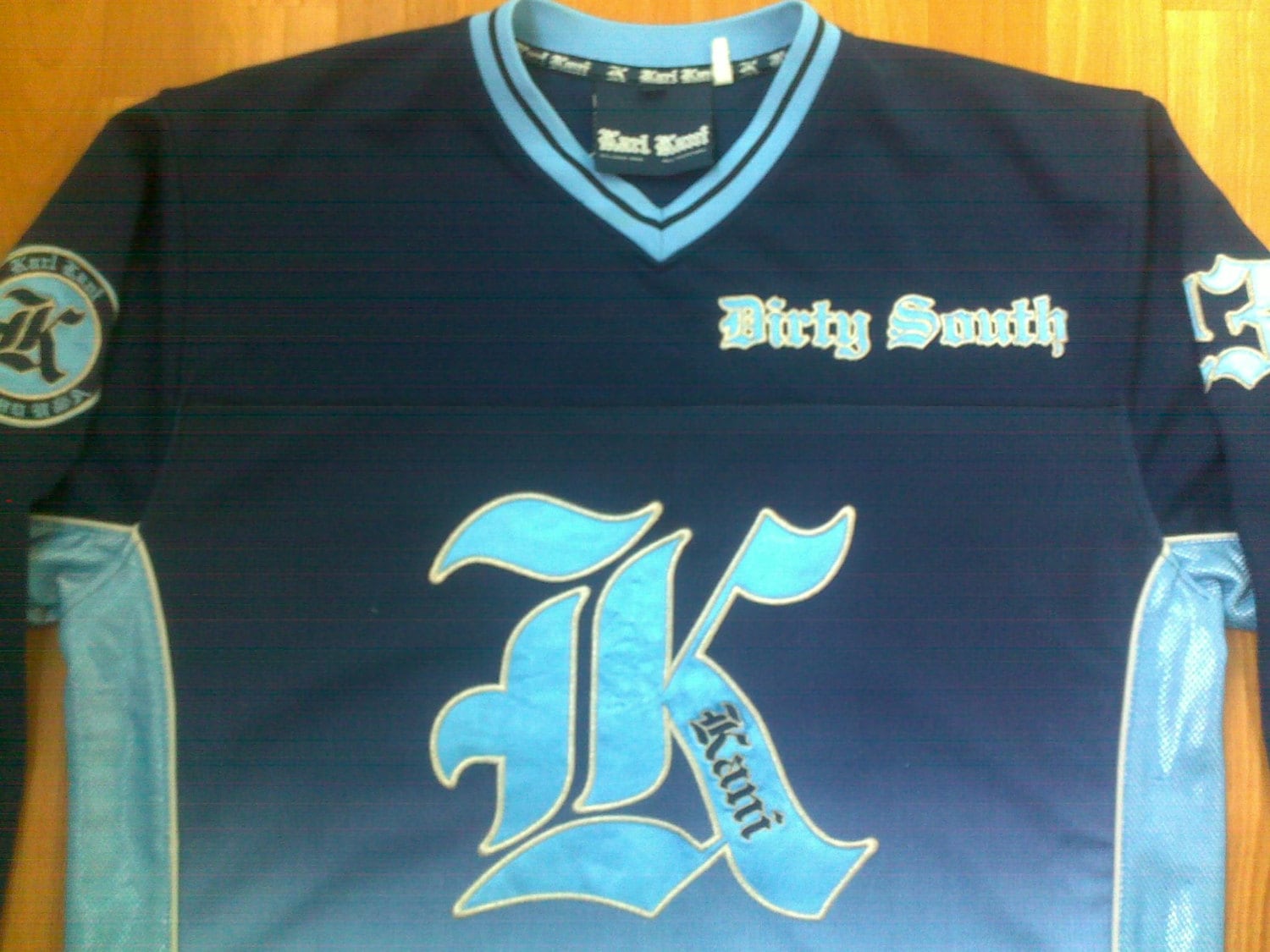 KARL KANI jersey blue Kani t-shirt of 90s hip-hop clothing | Etsy