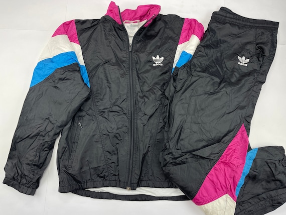 anspændt Bageri betale sig ADIDAS Tracksuit Black Vintage Track Suit Jacket Pants Set - Etsy