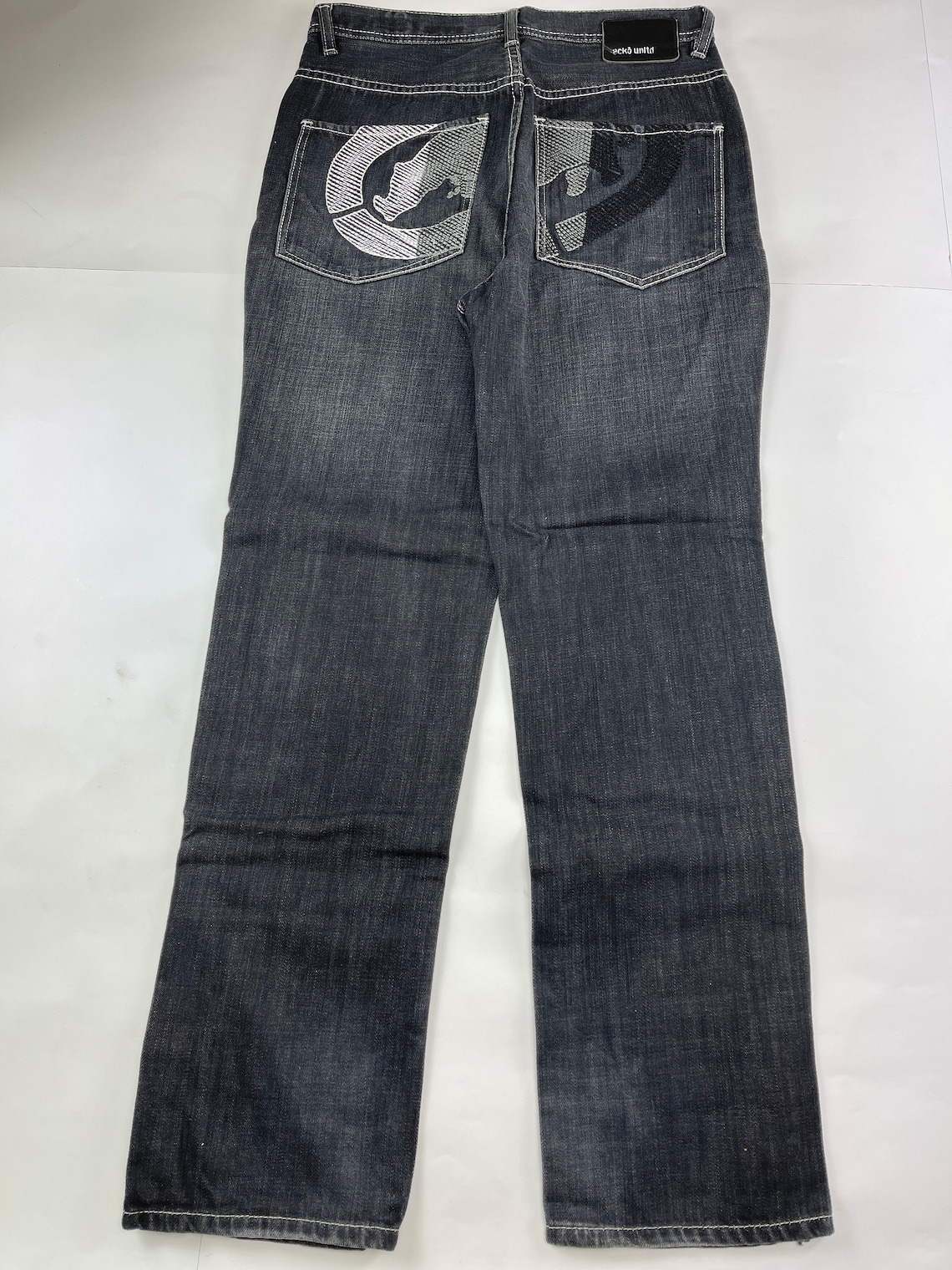 Ecko Unltd Jeans Black Vintage Baggy Pants 90s Hip Hop | Etsy