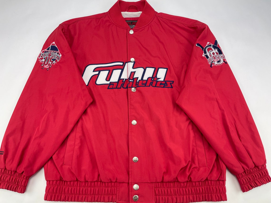 FUBU Jacket Red Vintage Fubu Windbreaker 90s Hip Hop Etsy