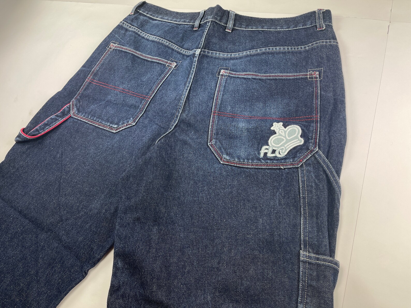 Flashlights Jeans Blue Vintage Baggy Jeans 90s Hip Hop Etsy