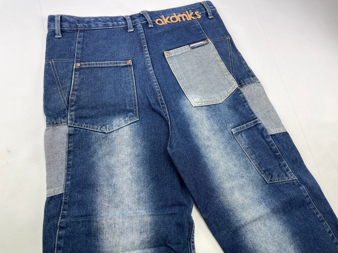 Akademiks jeans blue vintage baggy pants 90s hip hop | Etsy