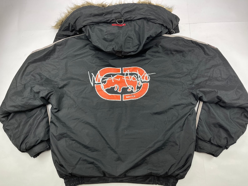 ECKO UNLTD Jacket Black Vintage Ecko Jacket 90s Hip Hop Etsy