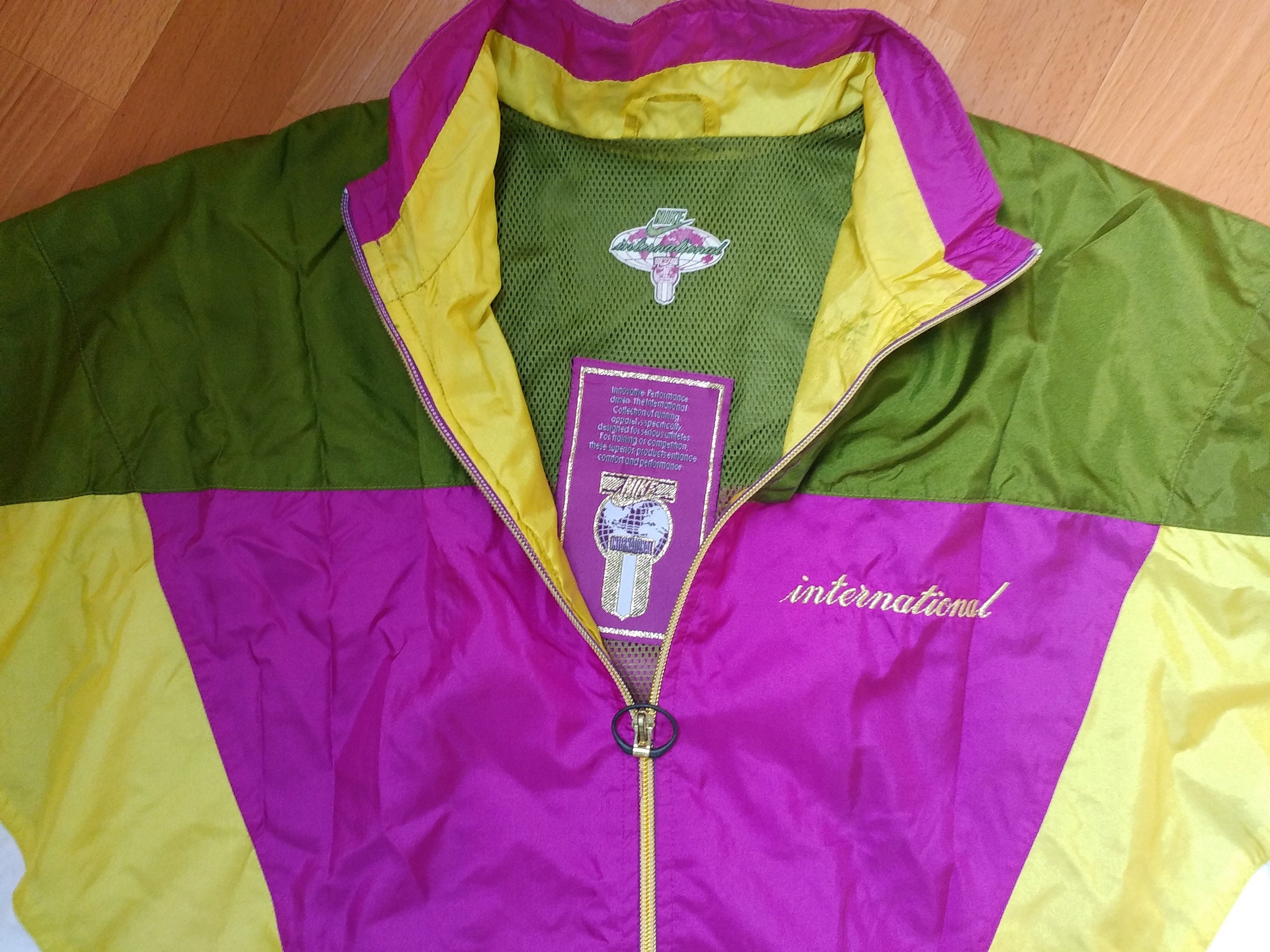 Old School NIKE Tracksuit Vintage 1990s Neon Purple Nylon - Etsy