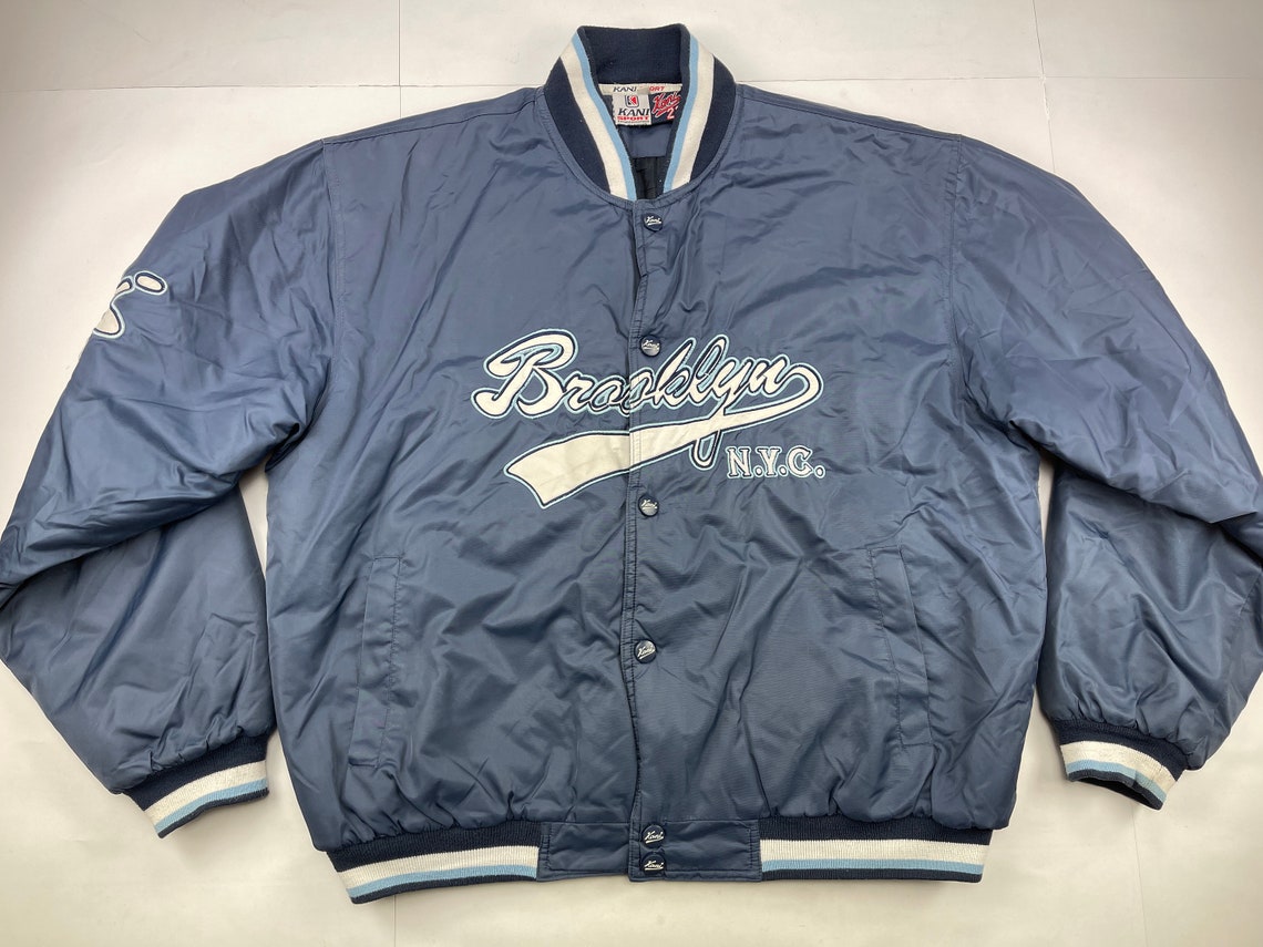 Karl Kani Jacket Brooklyn Blue Kani Bomber Vintage 90s | Etsy